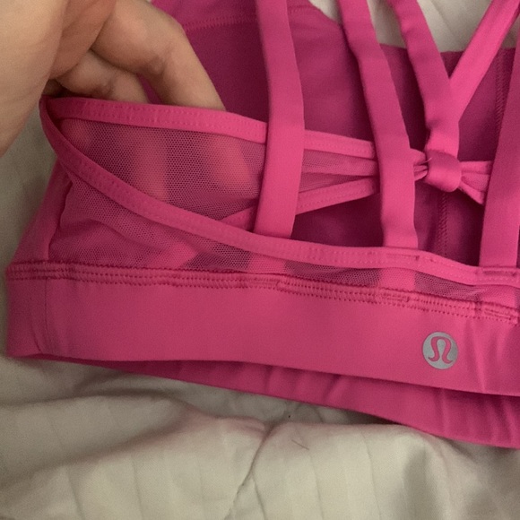 Hot pink Lululemon sports bra size 8 - Picture 5 of 7
